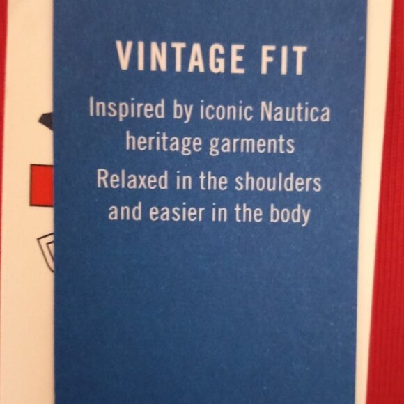 🏖️ NAUTICA LOGO COLORBLOCK COTTON. Large  NWT $50 - Picture 2 of 8